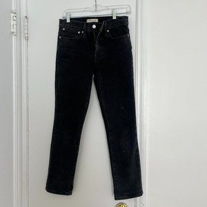 NWT Madewell Tomboy Straight Black Jeans